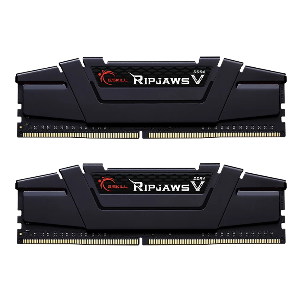 32GB (16GBx2) DDR4 3200MHz RAM (หน่วยความจำ) G.SKILL RIPJAWS V (INTEL XMP) (BLACK) (F4-3200C16D-32GV