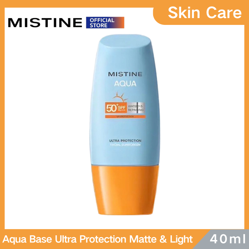 MISTINE Aqua Base Ultra Protection Matte & Light Facial Sunscreen Pro SPF50+ PA++++ 40ml