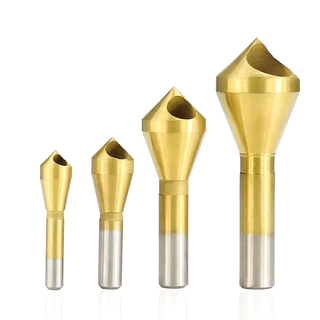 ดอกลบคมมีรู ดอกลบคมรูเจาะ ดอกสว่านลบคม โลหะ ดอกลบคม Chamfer HSS Countersink Deburring