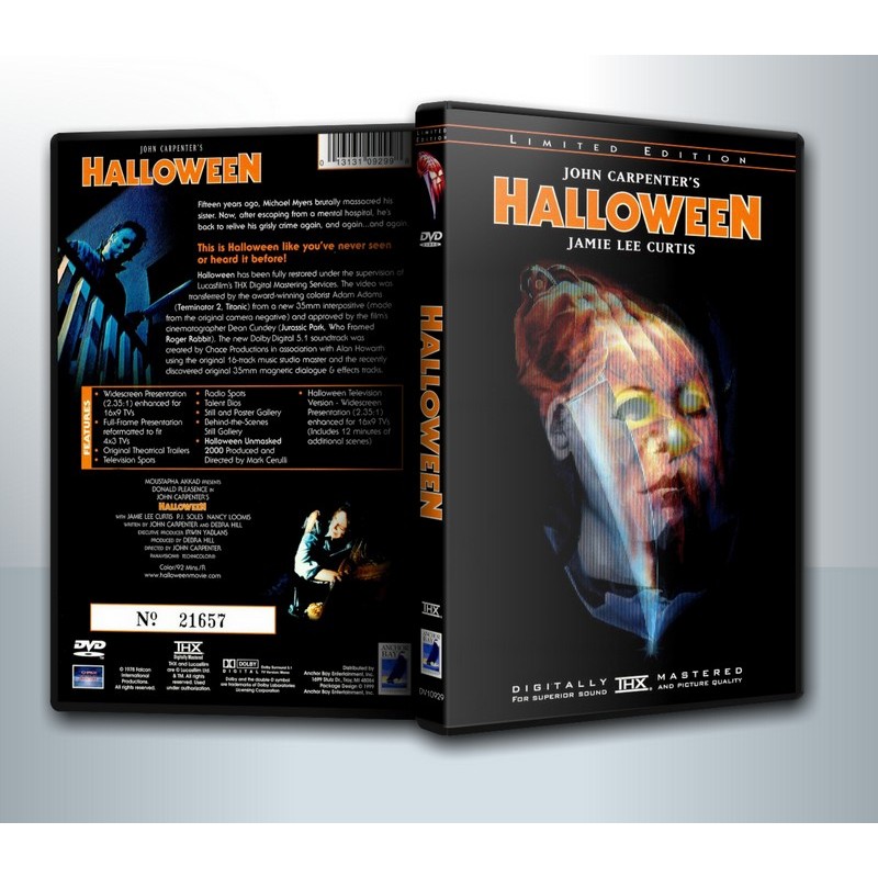[ DVD Movie มีปก+สกรีนแผ่น ] Halloween (1978) ฮาโลวีนเลือด ( 1 DVD )