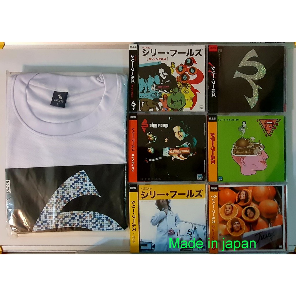 CD Silly Fools 6ชุด Set Made in Japan +เสื้อ T-shirt Silly fools size L มือ1