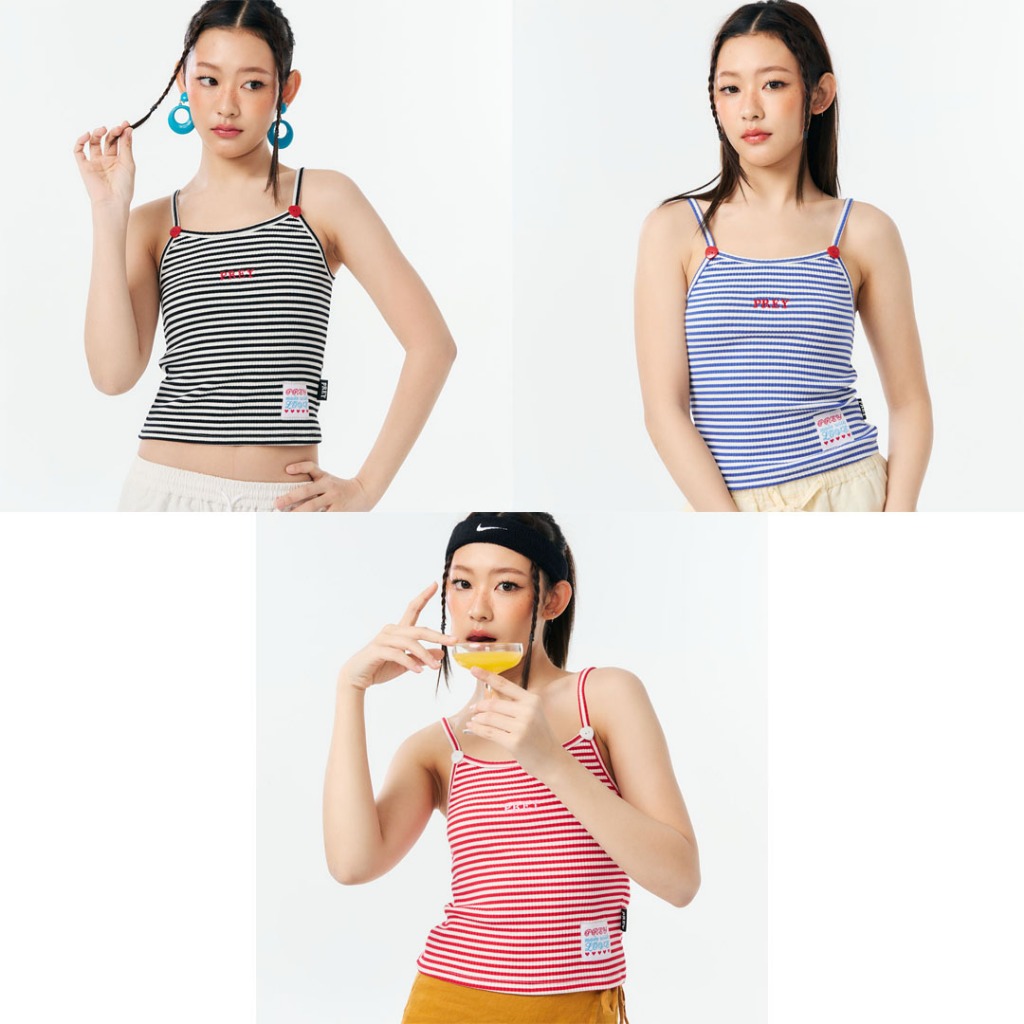 prey เสื้อกล้าม sweet heart two tone top