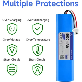 Battery แบตเตอรี่หุ่นยนต์ดูดฝุ่นอัตโนมัติ For MisterRobot รุ่น SelfClean Laser, Autobot Storm3, Roidmi Eve, Lydsto R1