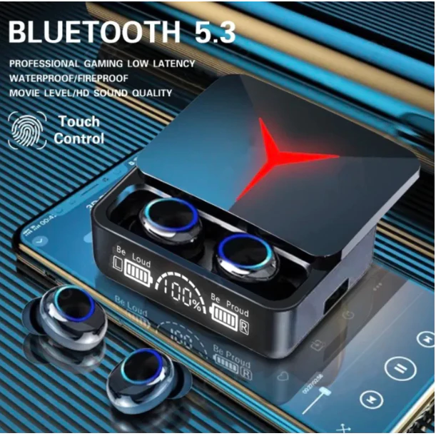 หูฟังบลูทูธTWS รุ่น M90 Pro บลูทูธ5.3 TWS หูฟังไร้สาย IPX6 กันน้ำ หูฟังสเตอริโอ หูฟังลดเสียงรบกวน ไมโครโฟน HD คู่