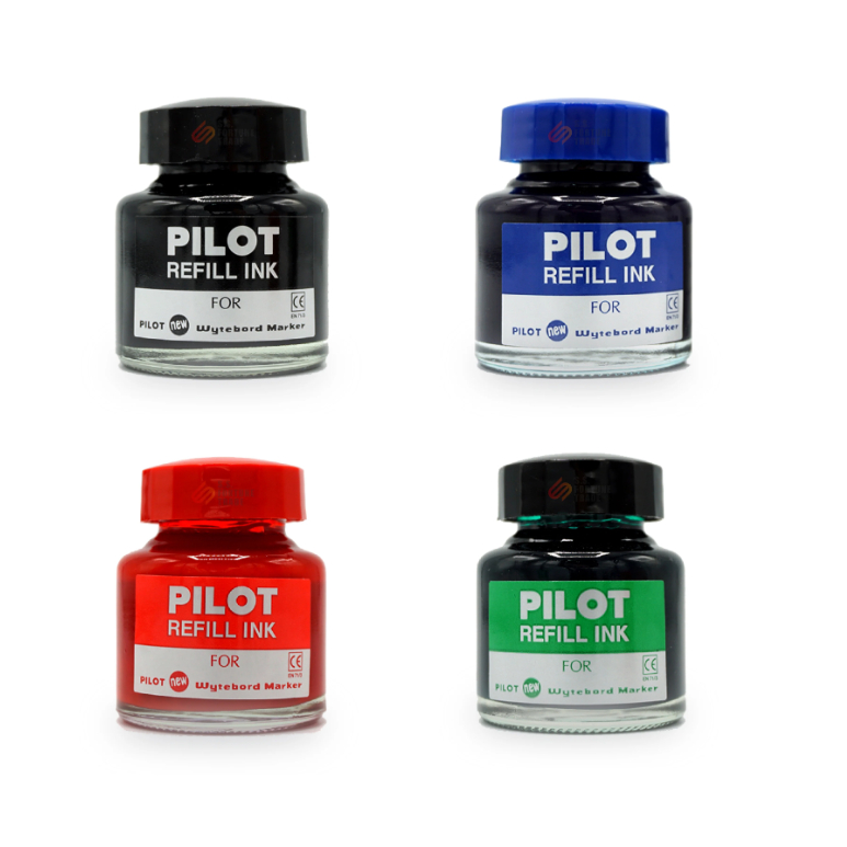 PILOT หมึกเติมปากกาไวท์บอร์ด มี 4 สี ลบได้ 30 cc ( 1 ขวด ) WBMK-R