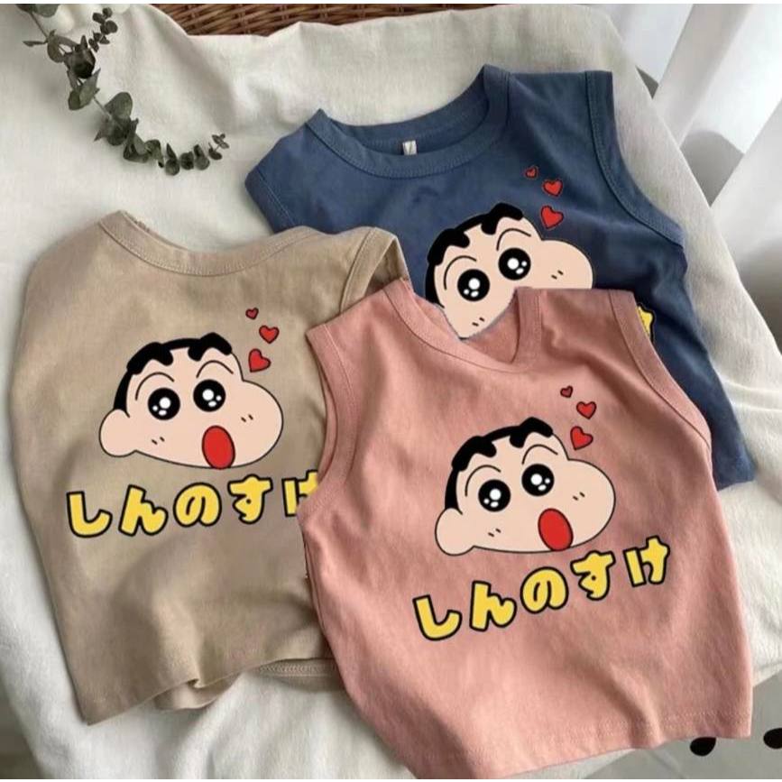 พร้อมส่ง ช12-ช14 กล้ามชินจัง เสื้อการ์ตูนสุดน่ารักกก