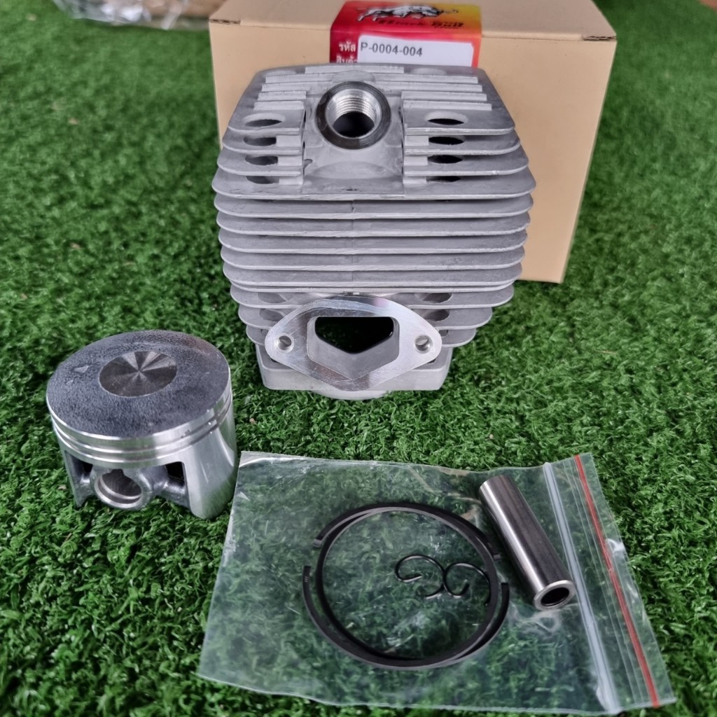 ชุดเสื้อสูบเลื่อยยนต์กระทิงดำแท้  เสื้อสูบ ลูกสูบ เลื่อยยนต์กระทิงดำ รุ่น 6000   ได้ครบชุด