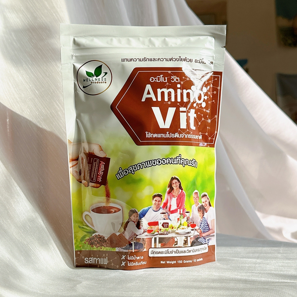 ราคาถูก 10แพ็ค อะมิโน วิต AMINO VIT อาหารทดแทนโปรตีนจากธรรมชาติ ฟื้นฟูการทำงานของไต