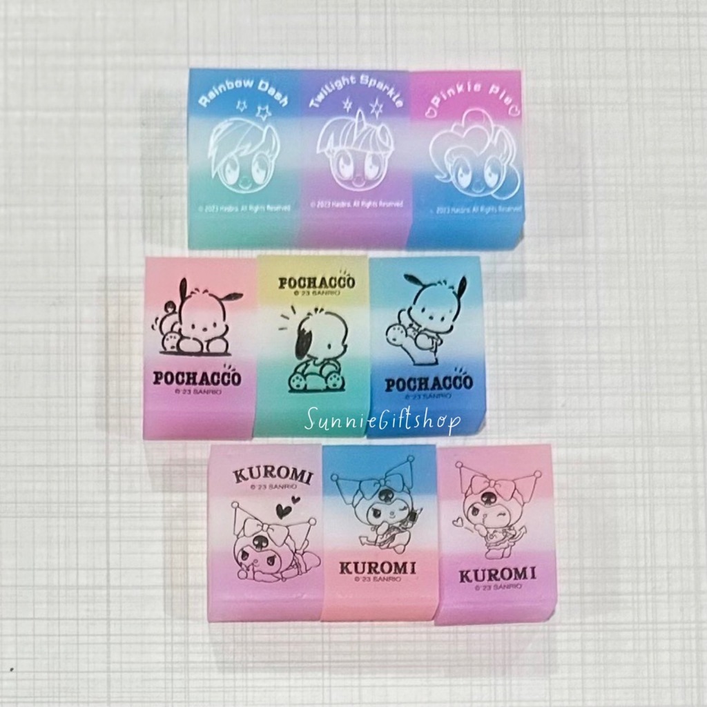 ยางลบ ลายการ์ตูน 3ชิ้น/แพ็ค