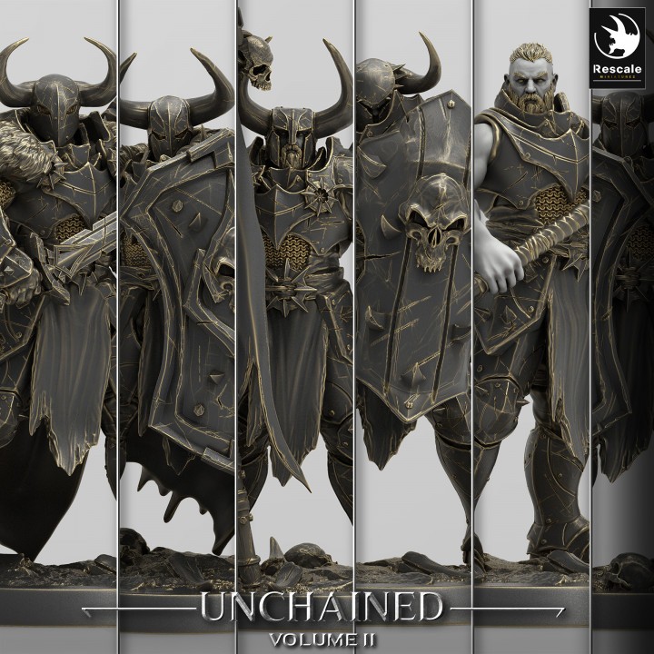 [ซื้อ 5 ฟรี 1] Unchained Warrior (โมเดลนักรบ พลหอก นักดาบ ค้อน)
