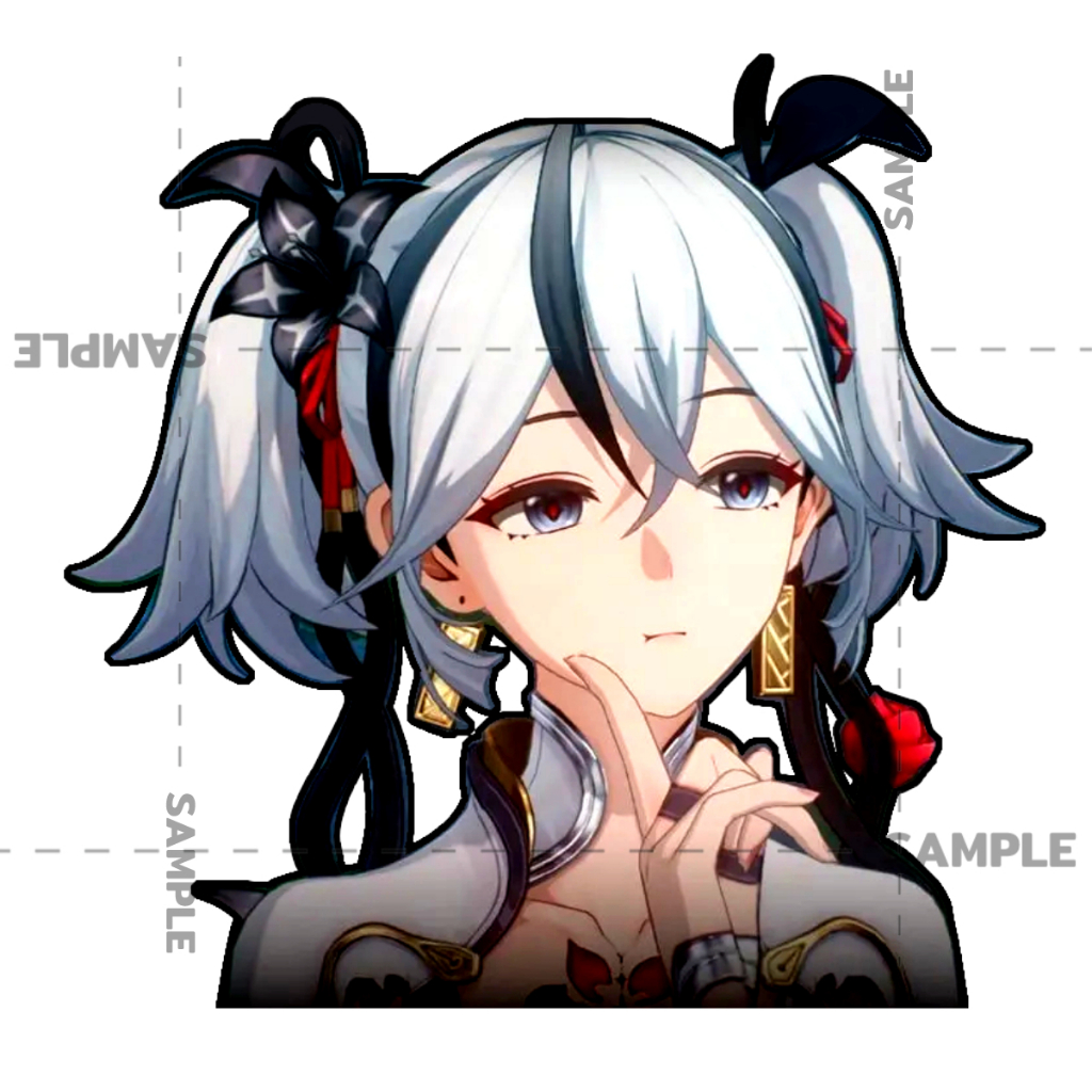 Wuthering waves Camellya สติ๊กเกอร์ 2 แผ่น Ver 2 Wuthering waves เกม Camellya waifu stickers