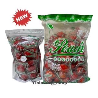 🍓(ถุง 250กรัม) ท้อแดง ลูกพีชแช่อิ่ม รสเปรี้ยว หวาน อร่อย เนื้อแน่น ไม่มีเมล็ด แบ่งขาย