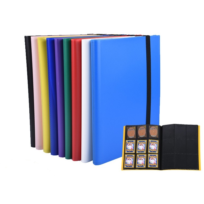 แฟ้มใส่การ์ด 4,9,12 ช่อง คาดดำ มี 14สี พร้อมส่งTH [ทุกออเดอร์ มี ของแถม]