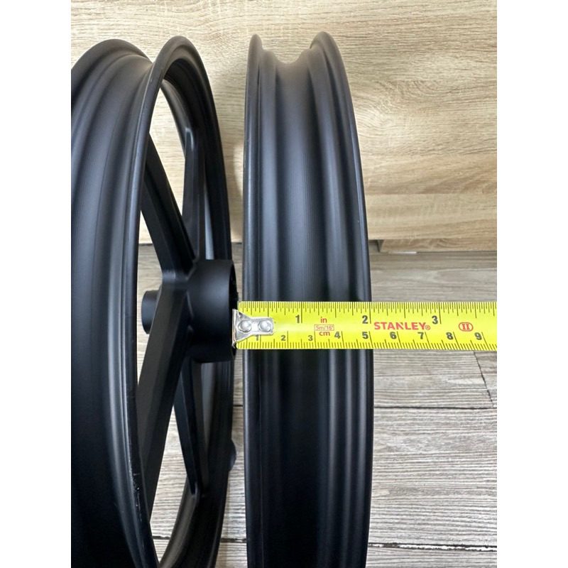 ล้อแม็ก เวฟ110i  สีดำ 5ก้าน 1 คู่ [หน้า+หลัง] - รูปที่ 2