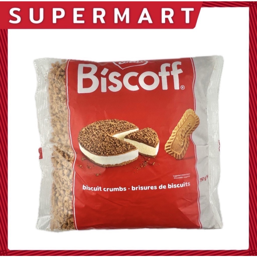 SUPERMART Lotus Biscoff Crumbs 750 g.บิสคอฟครัมบ์ (คุ้กกี้คาราเมลบดสำเร็จรูป) ขนาด 750 กรัม#1115443