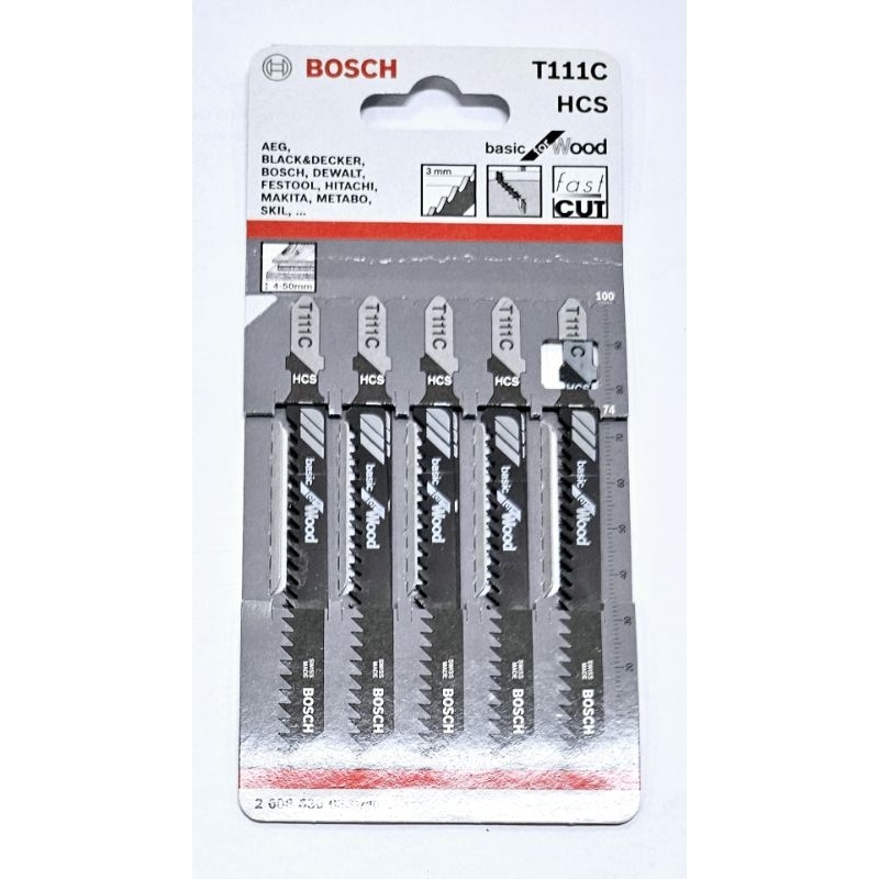 BOSCH​ T111C​ ใบเลื่อยจิ๊กซอว์ *แท้* 2608630003 -720