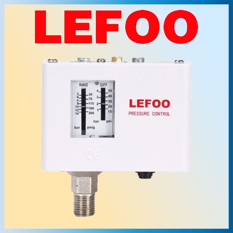 LEFOO White เพรชเชอร์สวิทซ์ สวิทซ์ควบคุมแรงดันน้ำ ออโต้ปั้มน้ำ รุ่น LF5508 / LF5514 / LF5532 Pressure Switch