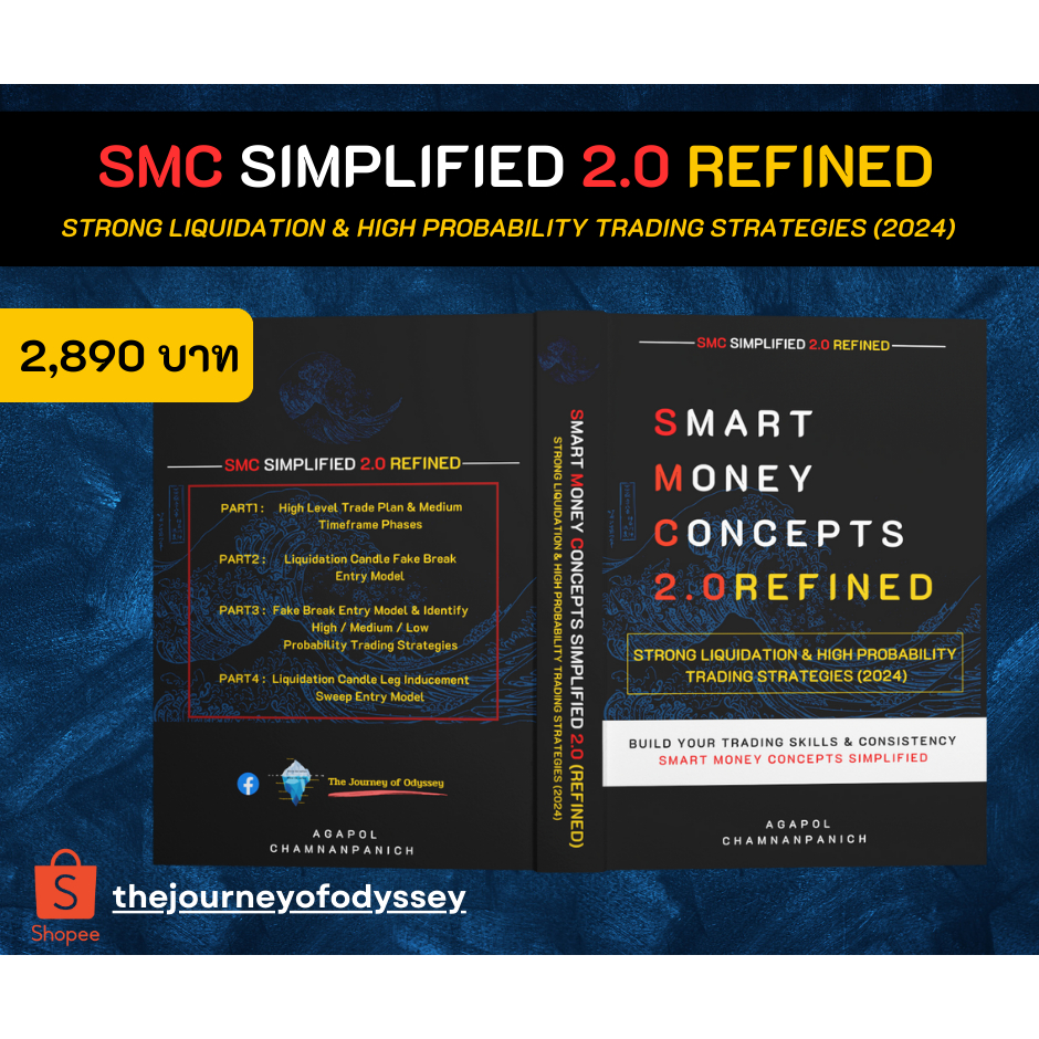 หนังสือ SMC 2.0 (Refined) : Strong Liquidation & High Probability Trading Strategies 2024