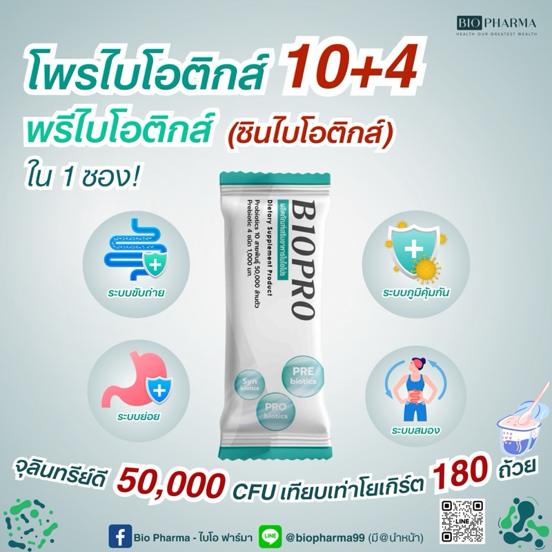 โปรฯ 5 ฟรี 1 ลดพิเศษเหลือ 1,799.- BIOPRO จุลินทรีย์มีชีวิต 14 ชนิด 50,000 ล้าน CFU ราคา ถูกที่สุด ดีลบีเคเค แกลเลอรีภาพที่ 8