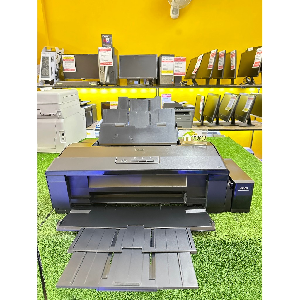 ปริ้นเตอร์ Epson L1800(A3) มือสองพร้อมใช้งานสวยๆ อุปกรณ์ครบ สายไฟ+สายUSB **ประกันร้าน 30 วัน**.