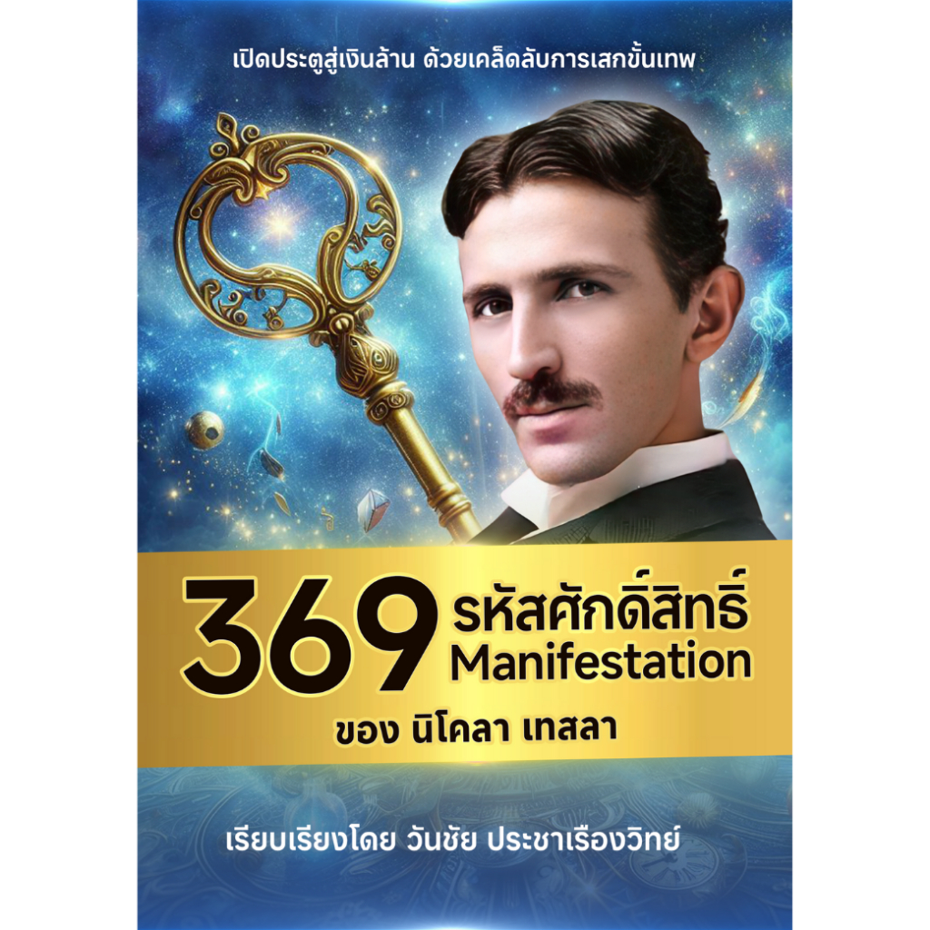 หนังสือ   369  รหัสศักดิ์สิทธิ์ ของนิโคลา เทสล่า  เรียบเรียงโดย Coachwanchai (พร้อมส่ง)