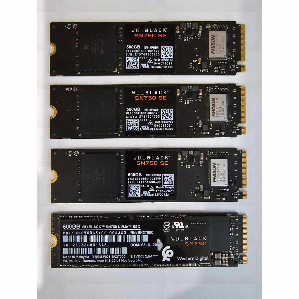 WD BLACK SSD M.2 PCIe 500GB