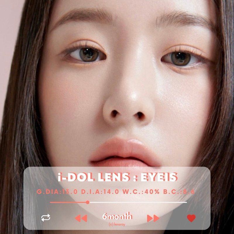 ของเข้าเพิ่ม (ราย6เดือน) i-dollens - eyeis คอนแทคเลนส์เกาหลีของแท้ มีสายตาปกติ/ค่าสายตา