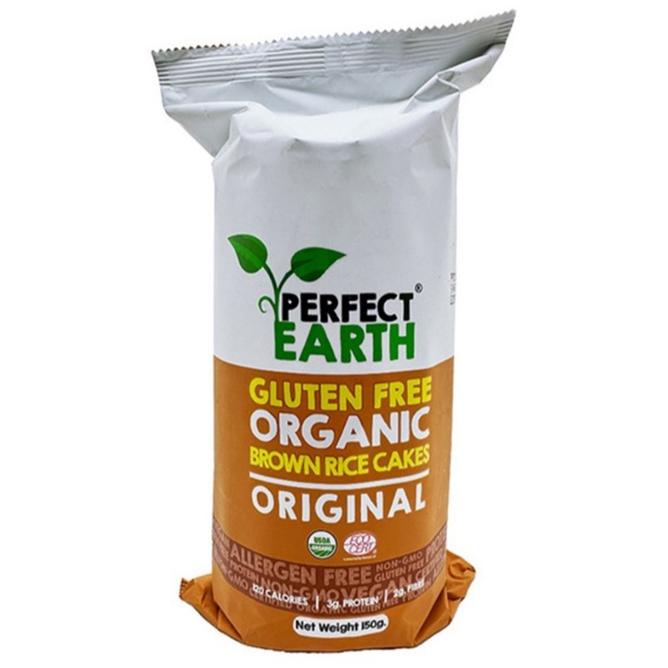 Perfect Earth Organic Brown Rice Cakes Original 150g. เพอร์เฟคเอิร์ธ เค้กข้าวกล้อง รสดั้งเดิม