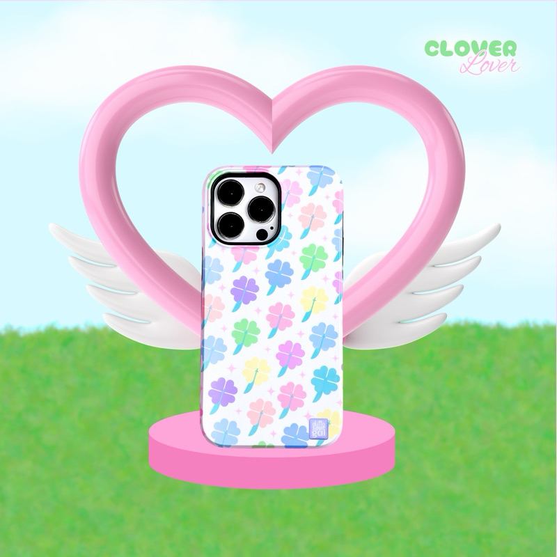 (MADE TO ORDER) เคสไอโฟน (CASE IPHONE) DITTO SOUR GAL (🌈 RAINBOW) รุ่น 🍀 CLOVER LOVER (เคสลายใบโคลเว