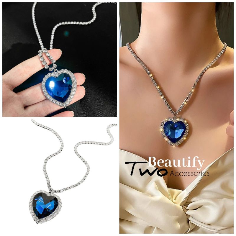 สร้อยคอ Le Coeur de la Mer หัวใจแห่งมหาสมุทรใส่สวยราวกับโรสผู้สูงศักดิ์ในไททานิค