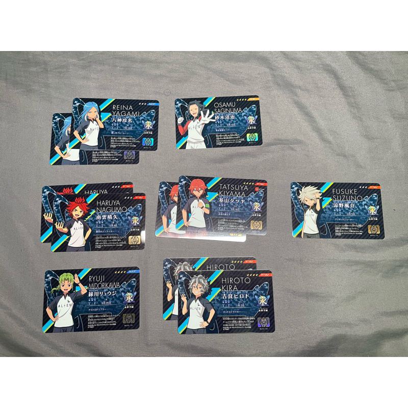 นามบัตรแข็ง Inazuma Eleven license ลิขสิทธิ์แท้จากญี่ปุ่น