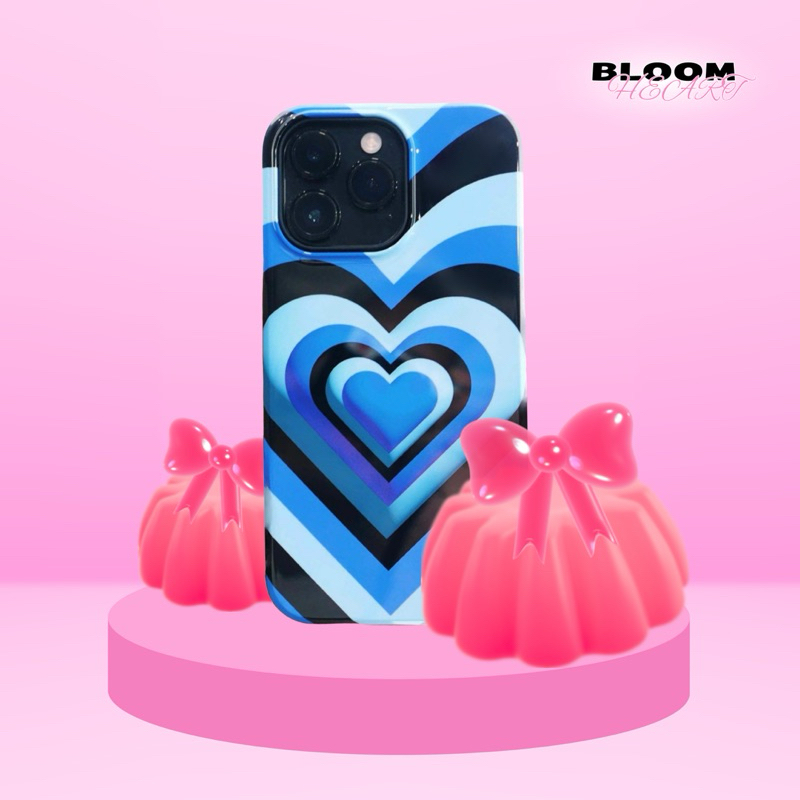 (MADE TO ORDER 5-10 วัน) เคสไอโฟน (CASE IPHONE) DITTO SOUR GAL (🩵 TIGHT BLUE) รุ่น 💗 BLOOM HEART (เค