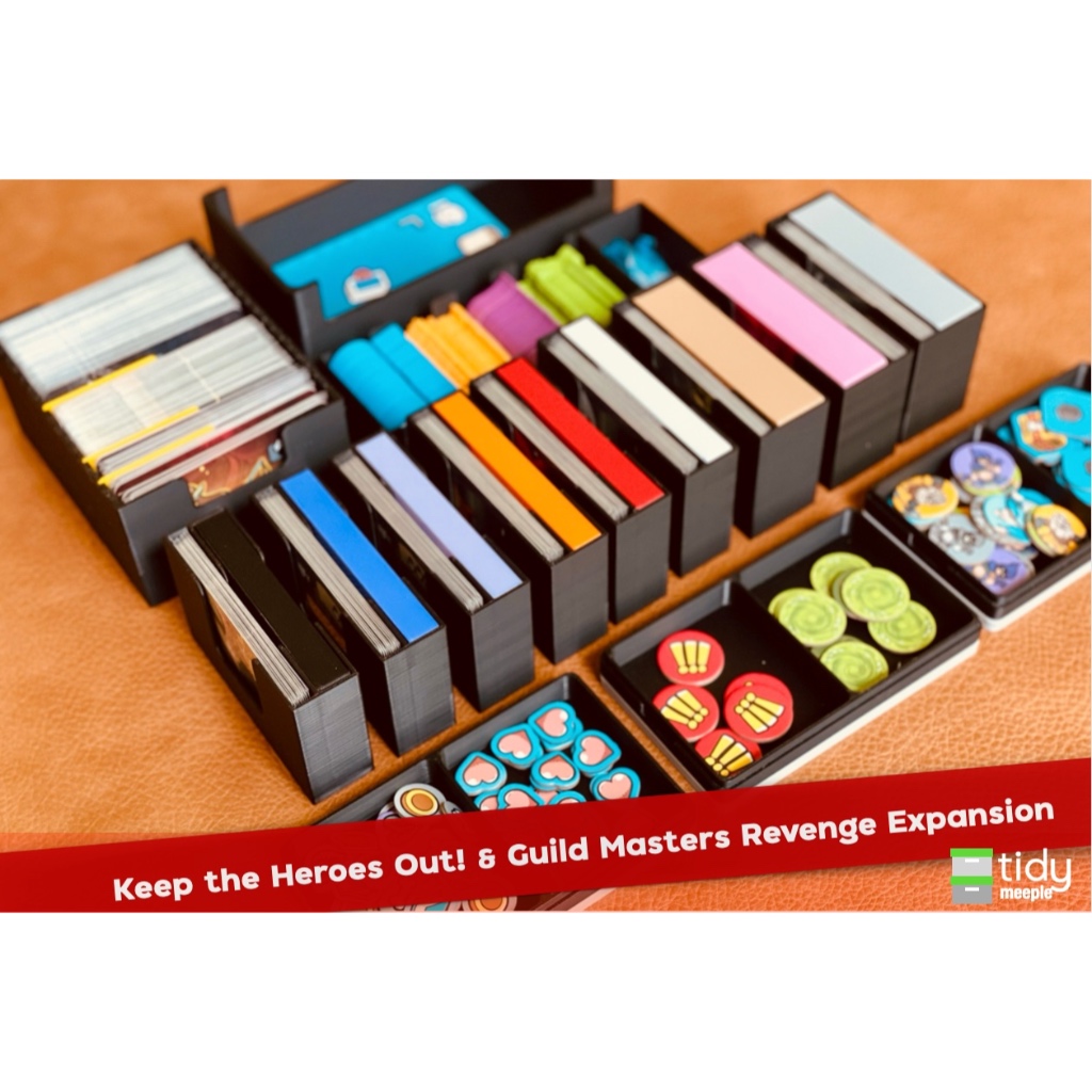 Tidy Insert สำหรับเกม Keep the Heroes Out! และ Guild Master's Revenge Expansion