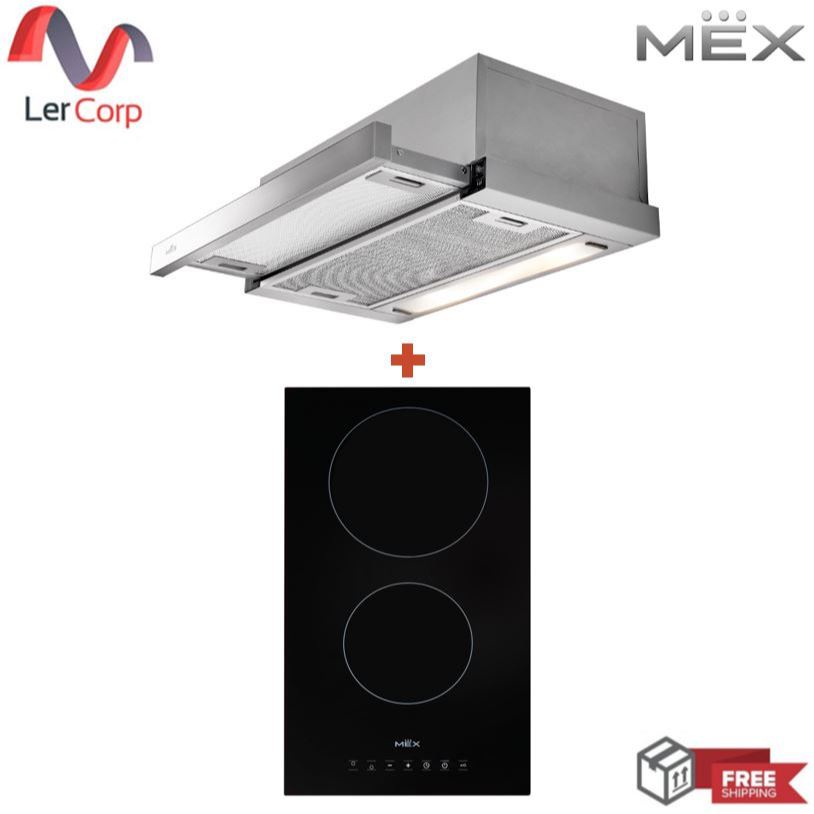 (Mex) เครื่องดูดควันสลิมไลน์ MEX รุ่น SL26 + เตาไฟฟ้าฐานเซรามิก MEX รุ่น HVC232