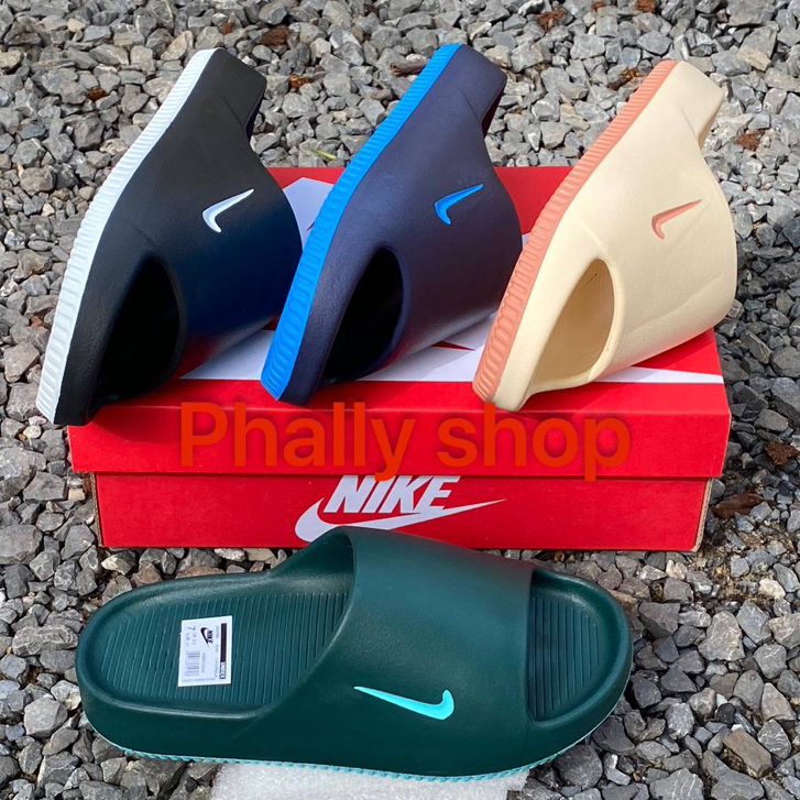 Nike Calm Slide รองเท้าแตะ สวมใส่ได้ทั้งในและนอกบ้าน กันลื่น กันน้ำ รองเท้าแตะลำลอง รองเท้าแตะผู้ชาย รองเท้าใส่สบาย