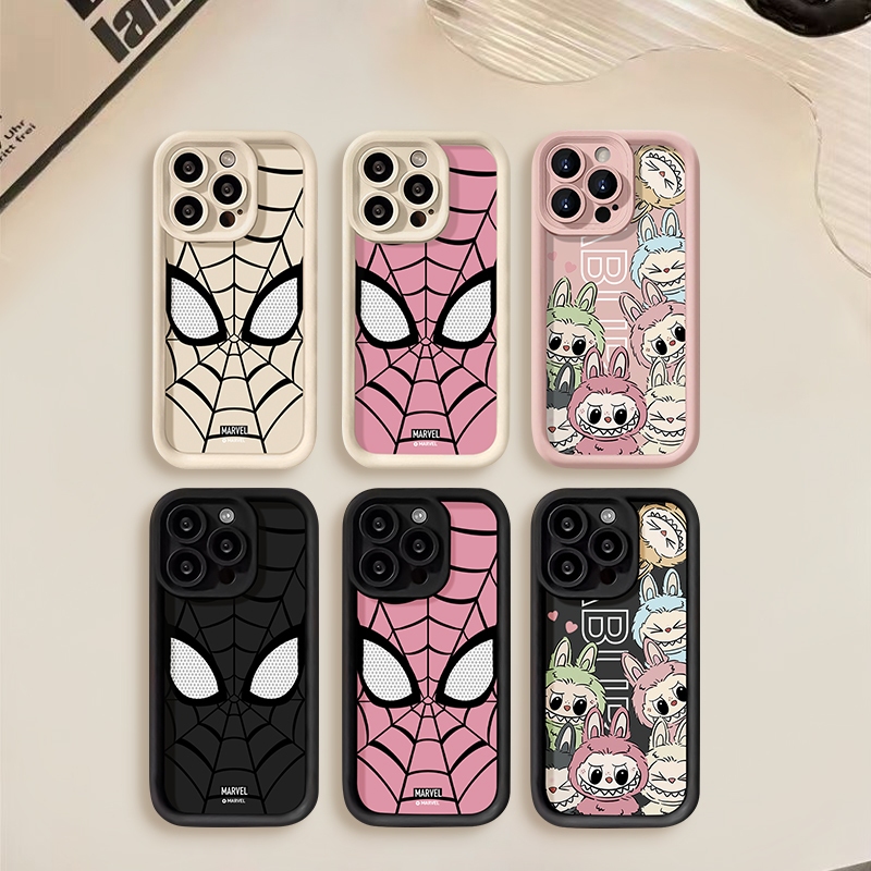 อินเทรนด์แบรนด์สไปเดอร์แมนเย็นเคส ที่ใช้งานร่วมกันได้ Iphone 11 13 14 15 12 Pro Max 14 6 6S 15 8 7 Plus XR X XS Max SE