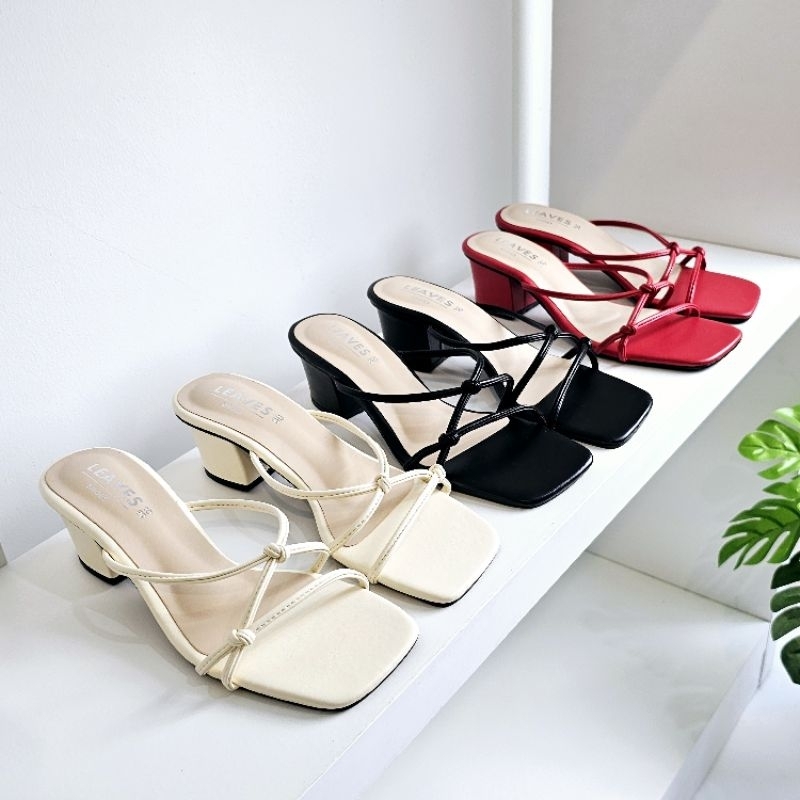 Leaves Shoes รองเท้าส้นสูง รุ่นEVE ส้นสูง 2นิ้ว