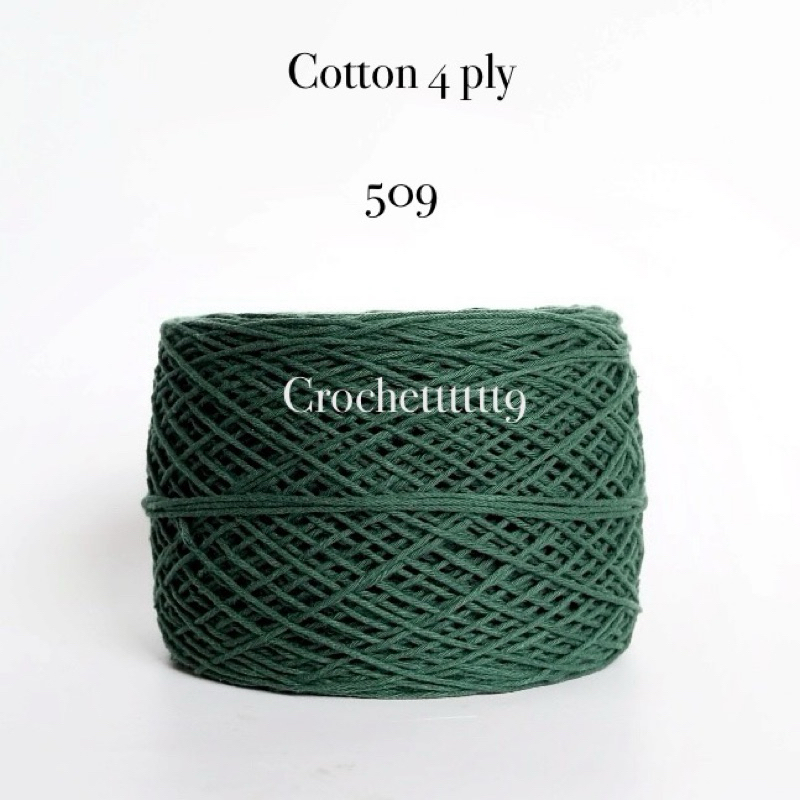 คอตตอน 4 ply ฝ้ายแท้ 100% ( โทนสีเหลือง-เขียว-ฟ้า-น้ำเงิน ) ราคา ถูกที่สุด ดีลบีเคเค แกลเลอรีภาพที่ 6