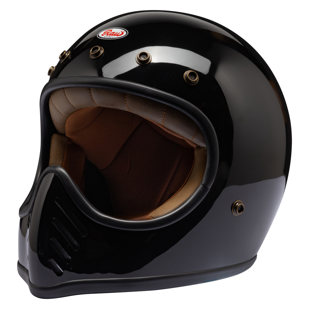 RAW VINTAGE HELMET | BLACK / BLACK