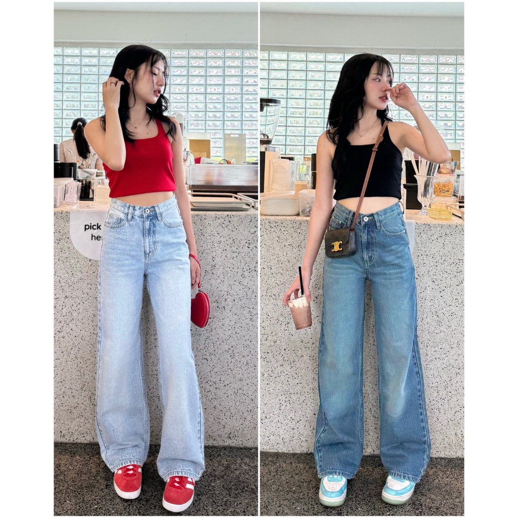 ยีนส์SARAN SP022 กางเกงยีนส์กระบอกNew Jeans