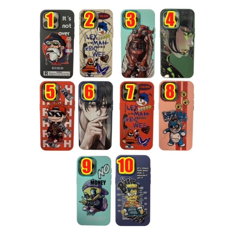 เคสลายการ์ตูนน่ารักสีสดใส รุ่น lphone ip13 ip13pro ip13promax  ip14  ip14+  ip14pro  ip14promax พร้อ