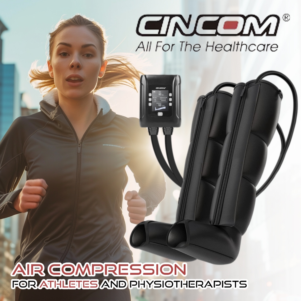 Cincom Air Massager Compression รับประกัน Cincom 1ปี เครื่องนวดขา แบบ ใช้ลมนวด เกรด นักกีฬา และใช้งา