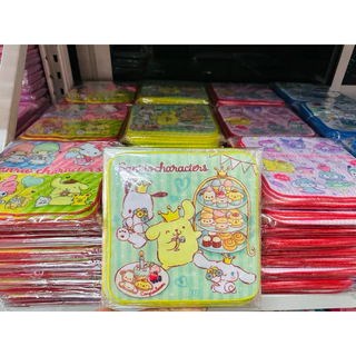 ผ้าเช็ดหน้า ลายลิขสิทธิ์แท้ขนาด8x8 นิ้ว ราคาต่อ1ผืน
