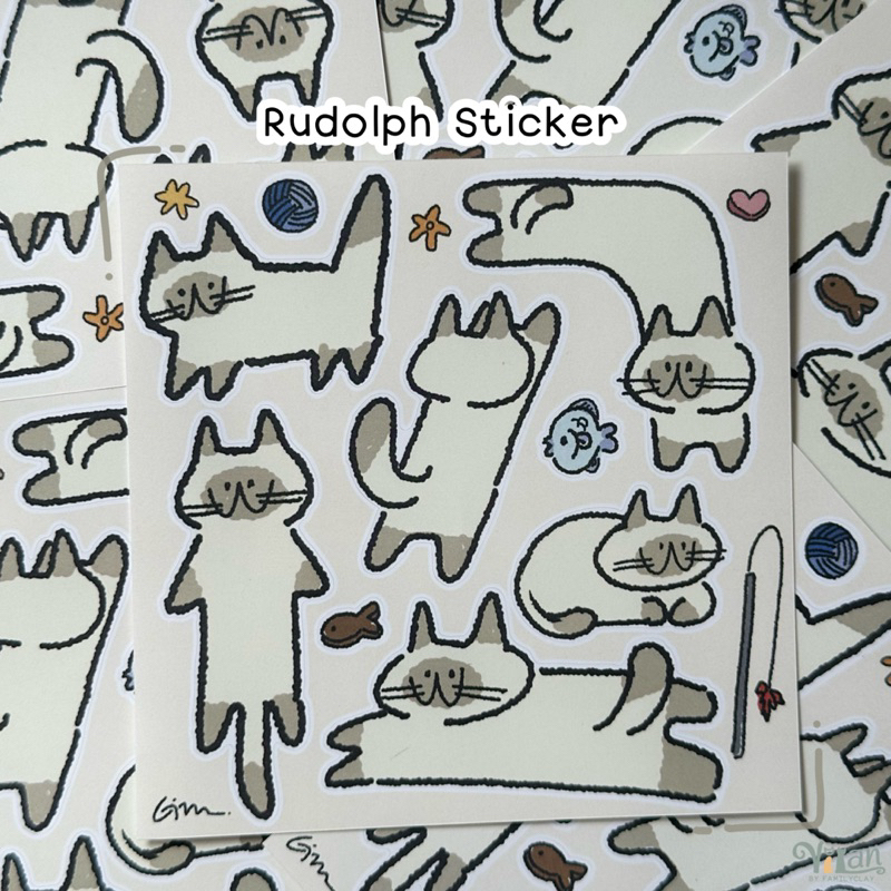 Rodulph sticker sheet รูดอล์ฟ สติกเกอร์