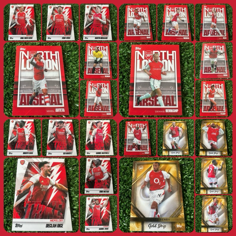 การ์ดบอล อาเซน่อล กล่อง Topps Arsenal Team Set 2023-24 (ชุดอินเสิร์ชการ์ด)