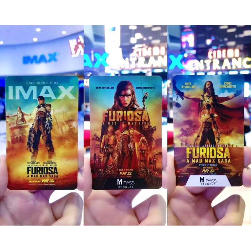 (ทักขอลด30%) บัตรสะสม Furiosa: A Mad Max Saga บัตร M Pass และ บัตร IMAX Collectible Card จาก Major C