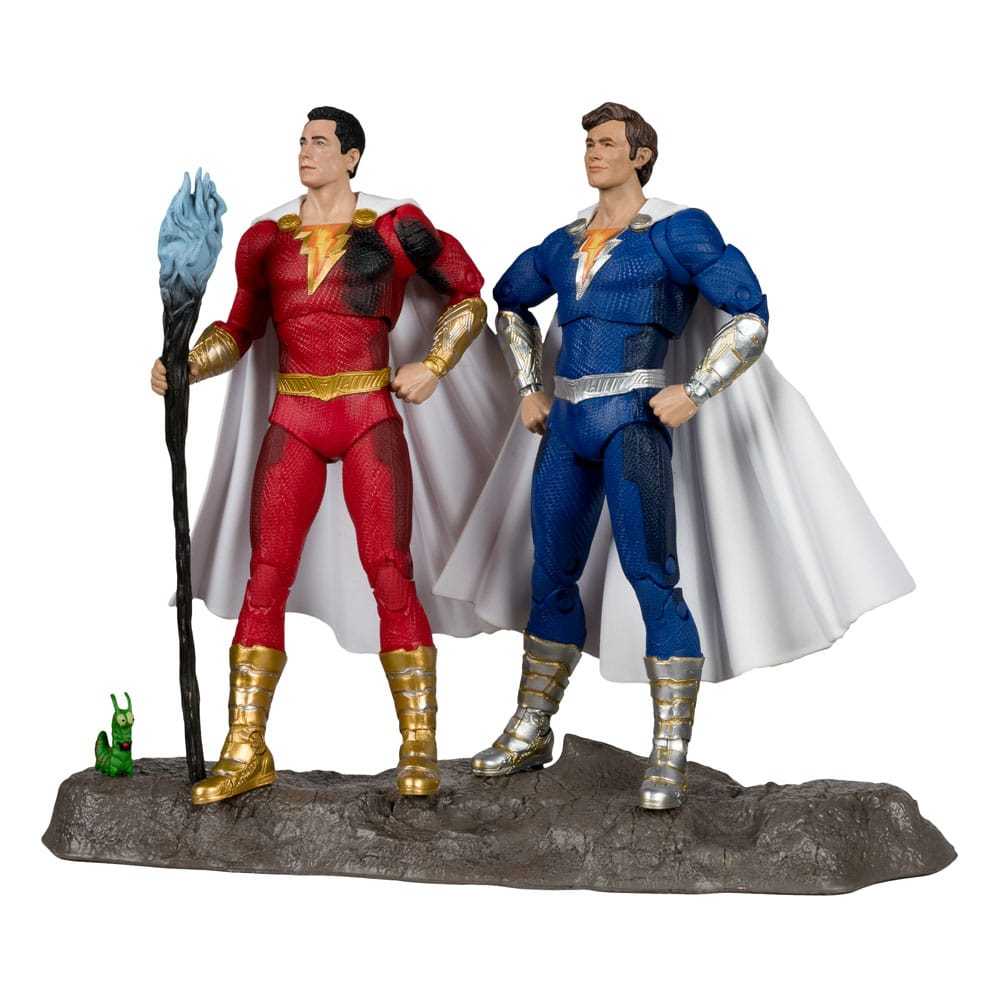 McFarlane Toys 7" : SHAZAM (BATTLE DAMAGE) & FREDDIE FREEMAN (GOLD LABEL) 2PacK 17131-INT
