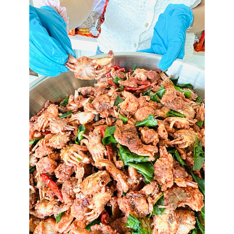 🦀ปูกรอบสมุนไพร 500 กรัม (ปูกะตอย) กินได้ทั้งตัว กรอบอร่อย ร้านสะเด็ดเมืองจันท์ ทานคู่กับอะไรก็อร่อย
