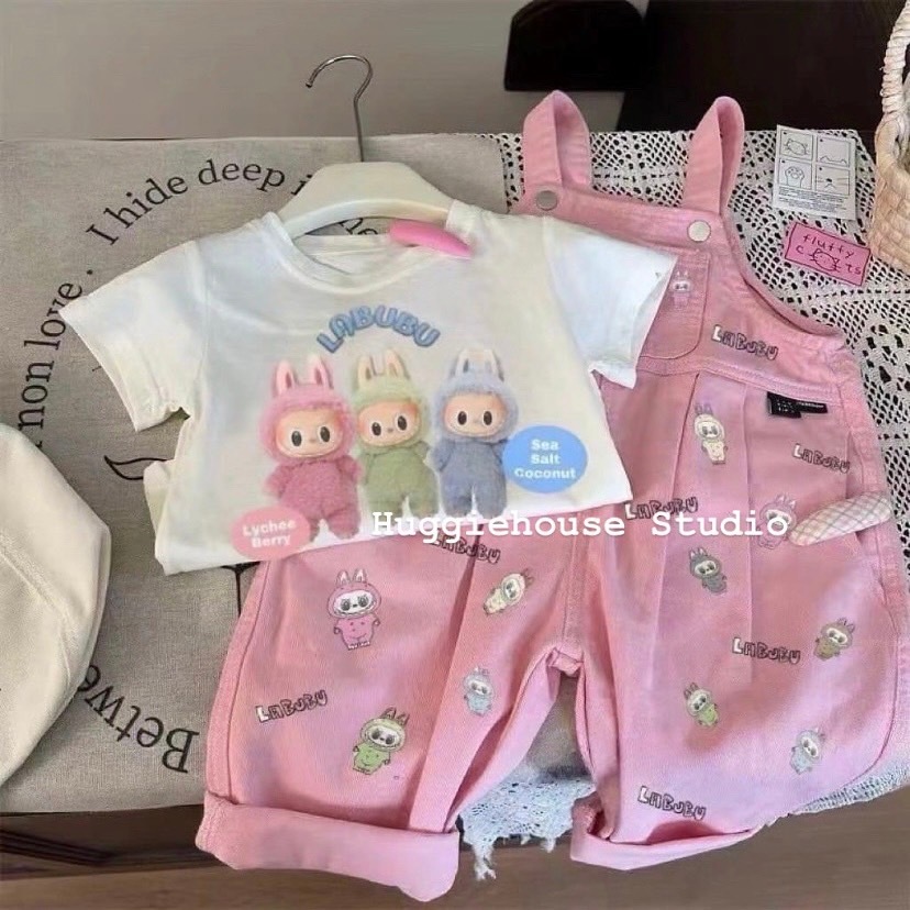 พร้อมส่ง ช64-ช67 เอี๊ยมลาบูบู้ ชุดการ์ตูนสุดฮิต