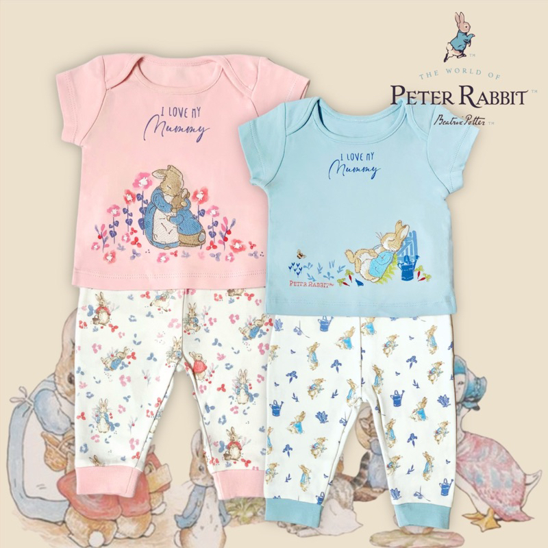 ชุดเด็ก Peter Rabbit เซทเสื้อและกางเกง ของแท้ ชุดเด็กอ่อน ชุดเด็กเยี่ยมคลอด ลายปีเตอร์แรบบิท 🐰